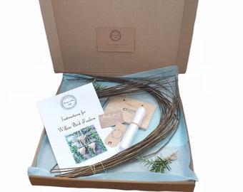 Kit de tissage de saules : kit de création de mangeoires pour oiseaux à faire soi-même