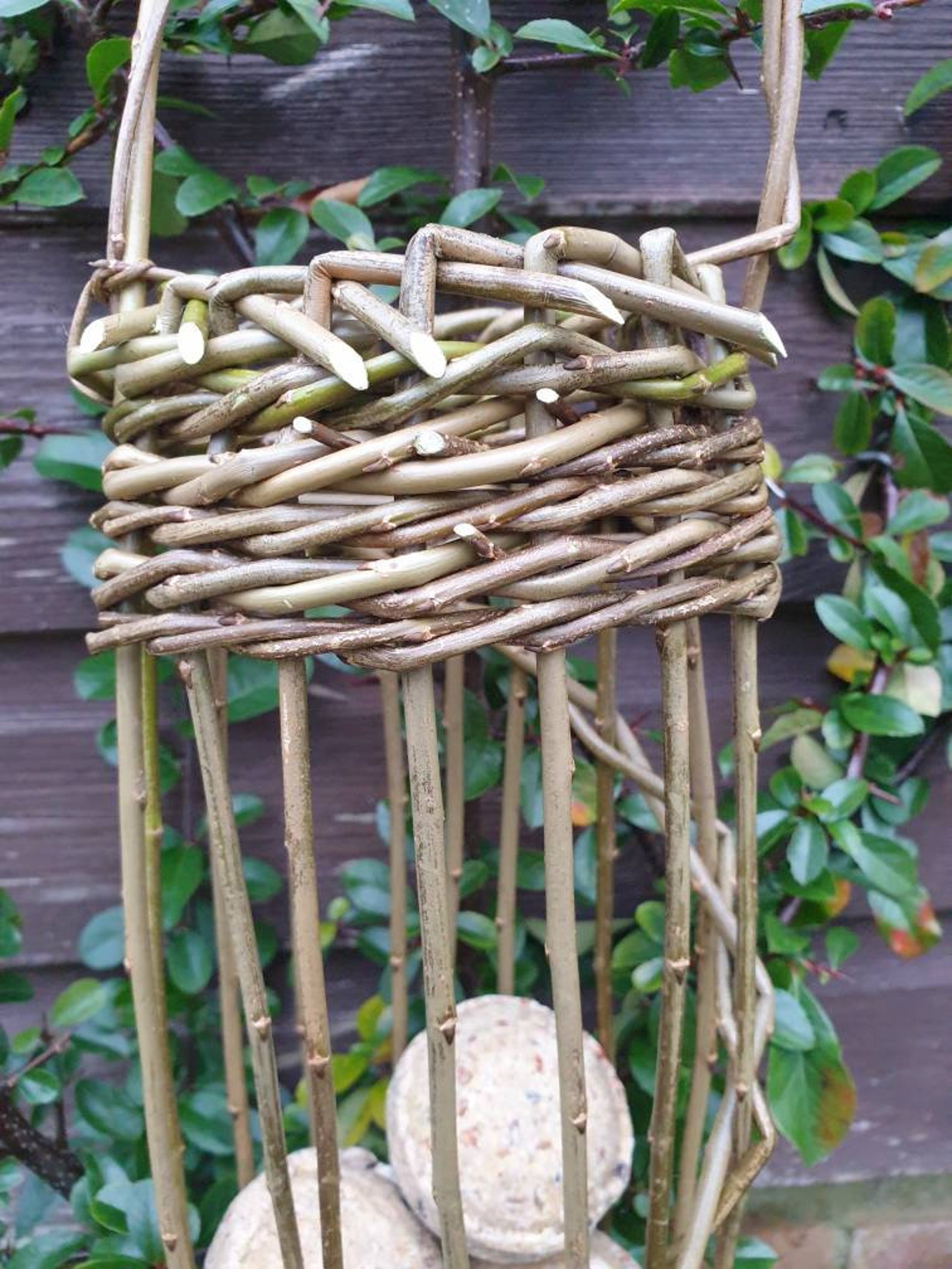Willow Bird Feeder Fat Ball Holder Garden Gift /9th Etsy UK