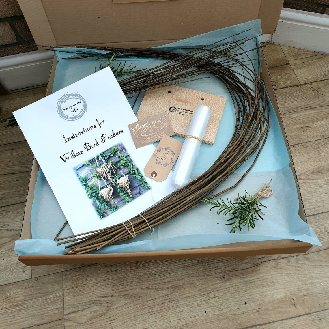 Willow craft kit make your own bird feeder willow weaving Etsy