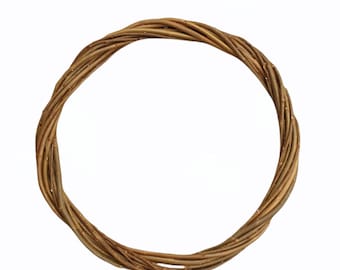 Base couronne de saule : bague artisanale naturelle