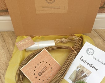 Willow Craft Kit: DIY Fat Ball Bird Feeder, unusual Gardeners Gift