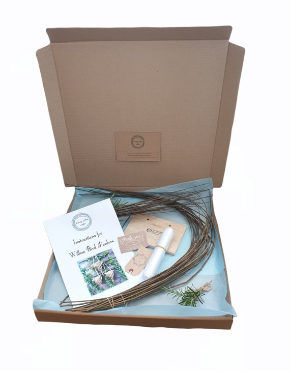 Willow Weaving Kit: DIY Bird Feeder Craft Kit for Adults