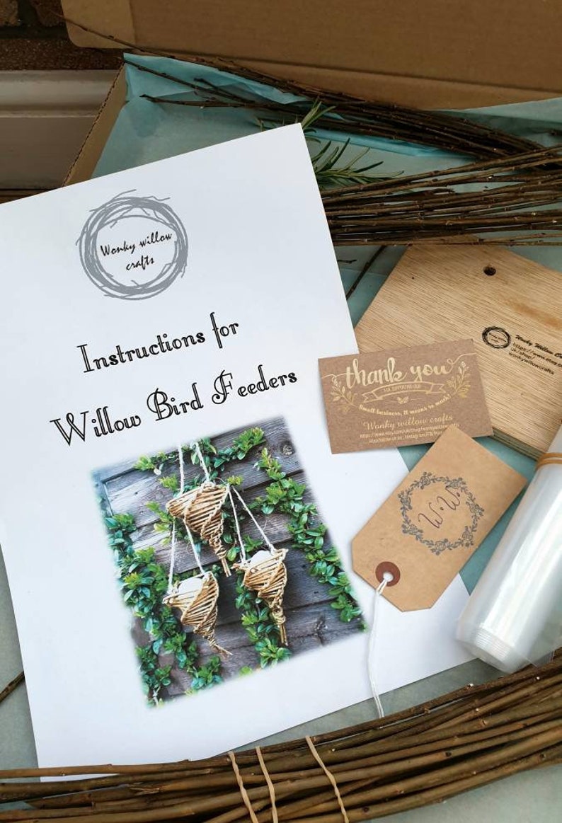 Willow Craft Kit Make Your Own Bird Feeder/ Willow Weaving Etsy UK
