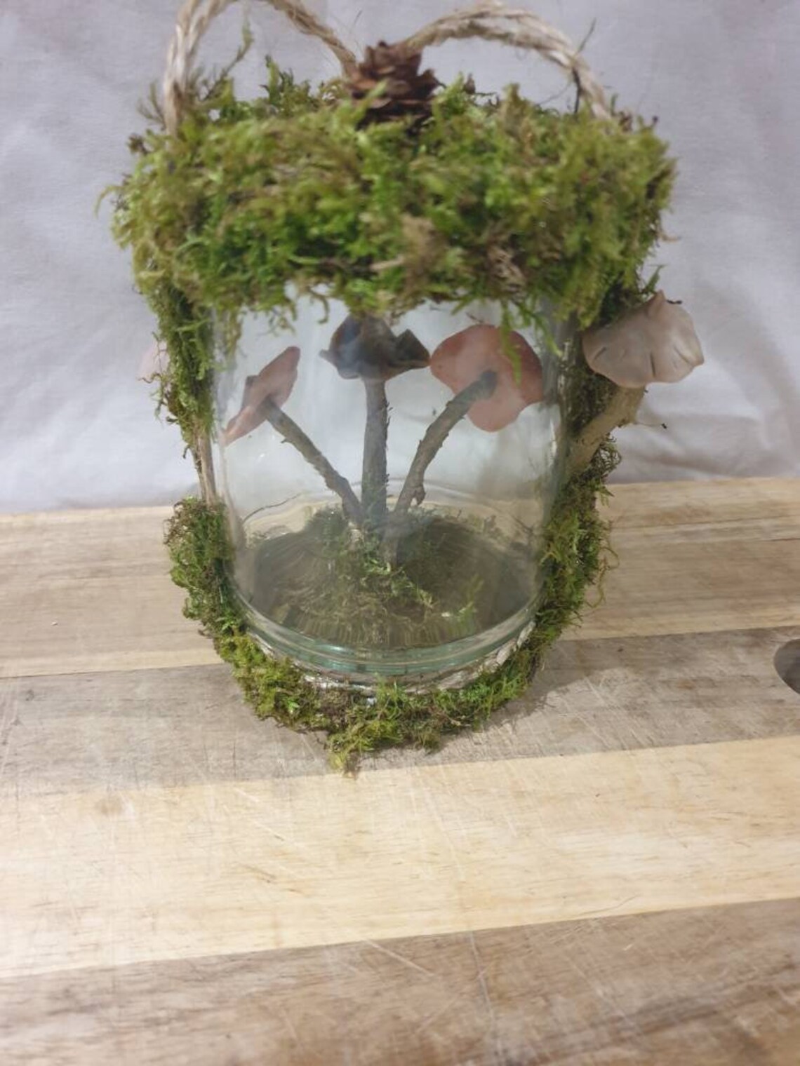 Mushroom glass jar mushroom decor woodland foraging gift Etsy