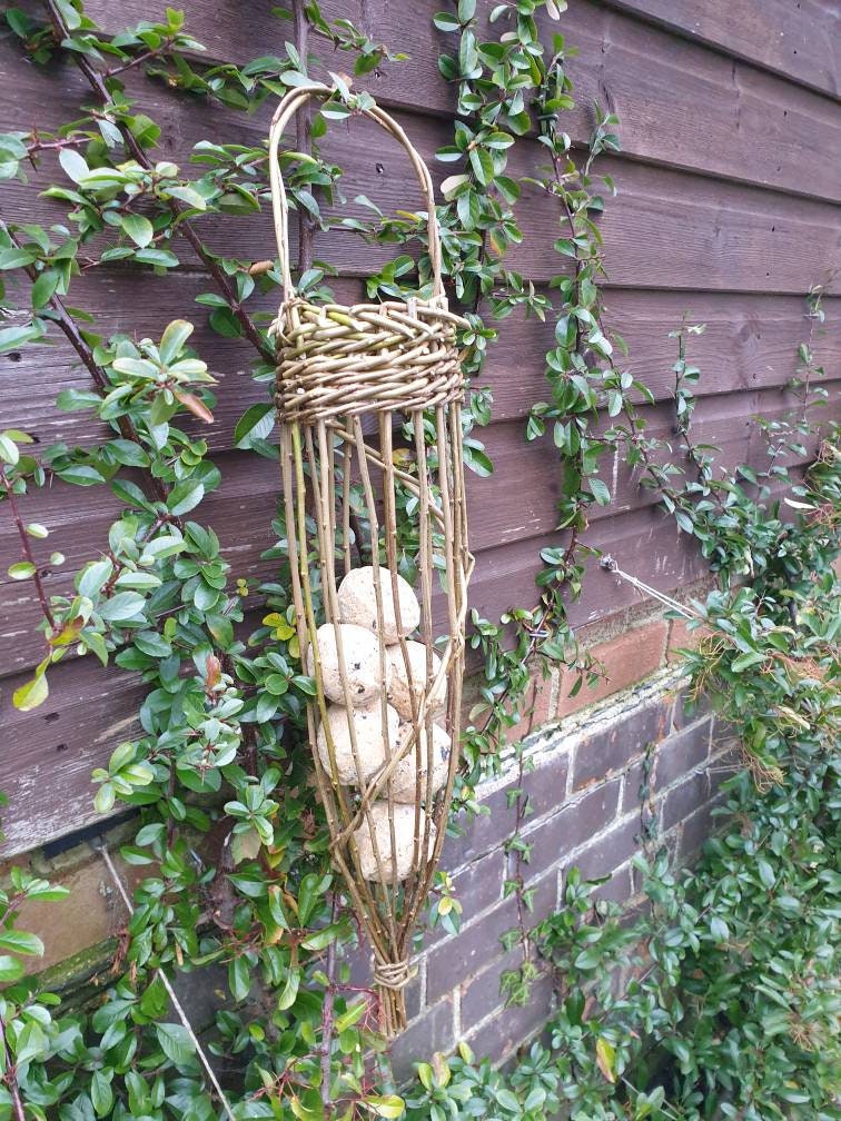Willow Bird Feeder Fat Ball Holder Garden Gift /9th Etsy UK