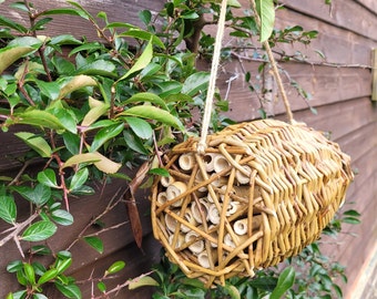 Willow Weaving Bee Hotel Kit: Natural Insect Habitat Craft