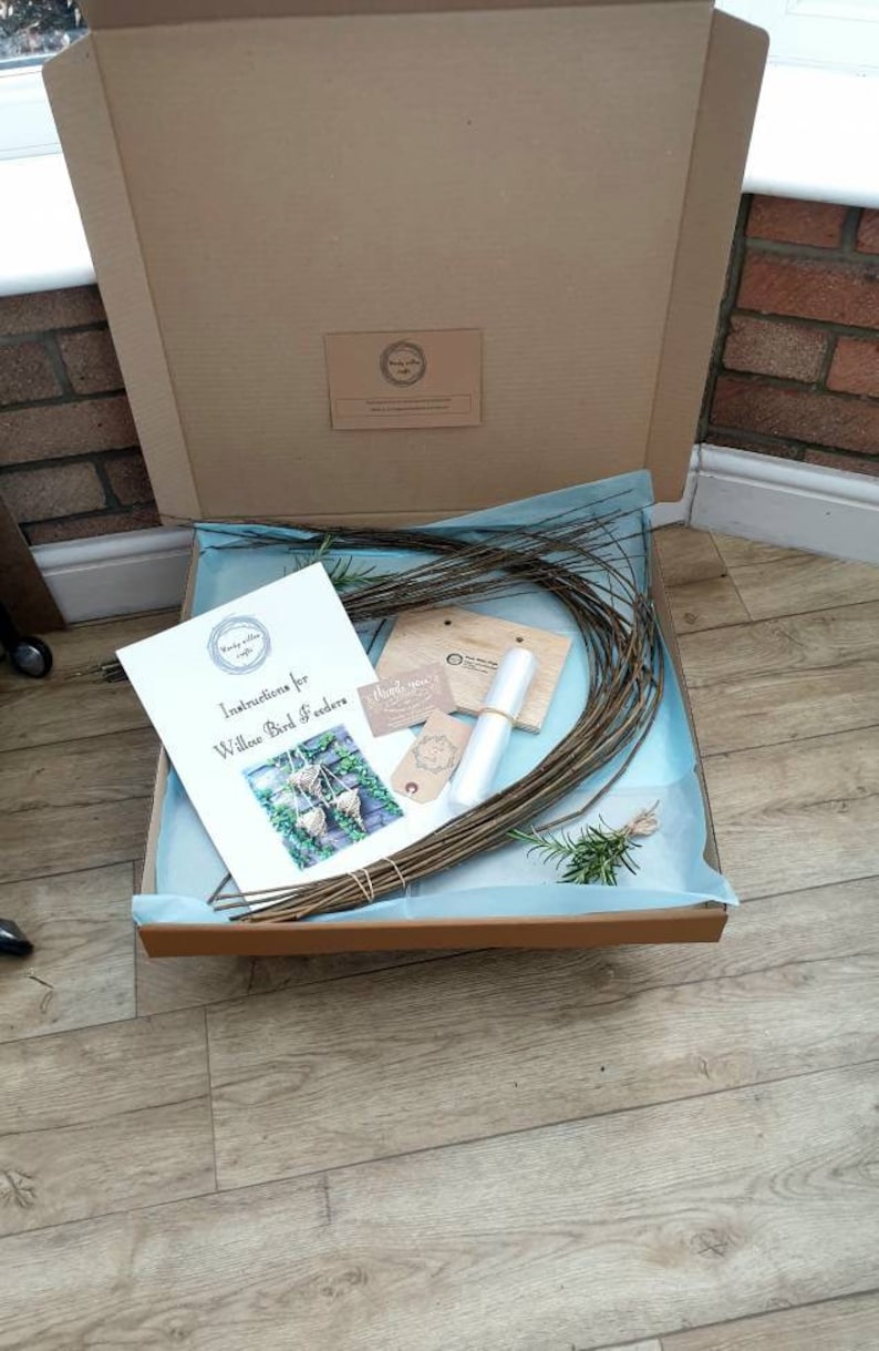 Willow Craft Kit Make Your Own Bird Feeder/ Willow Weaving Etsy