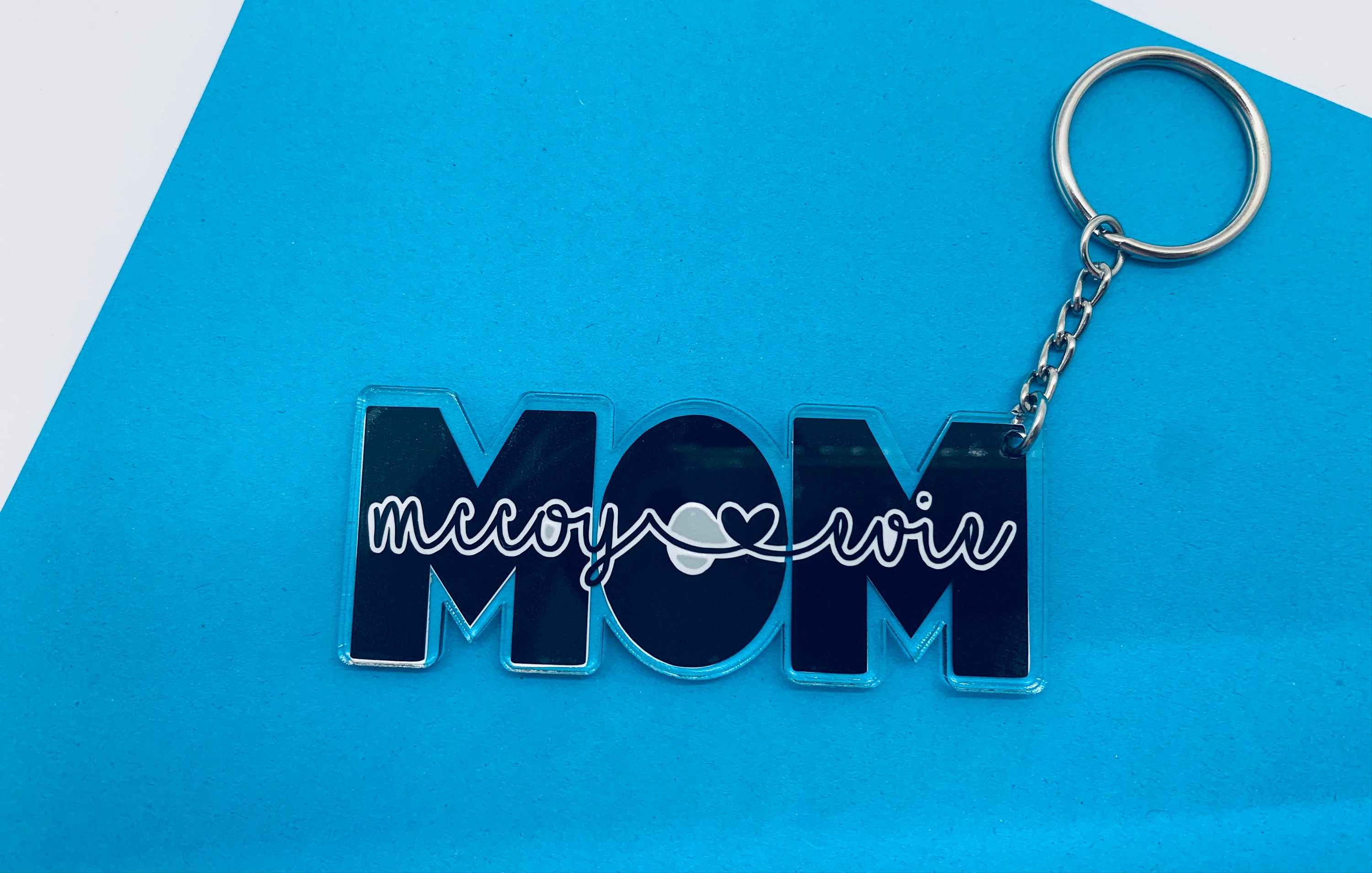 Personalized Keychains for Mom Custom Mom Keychains Mom Key Etsy