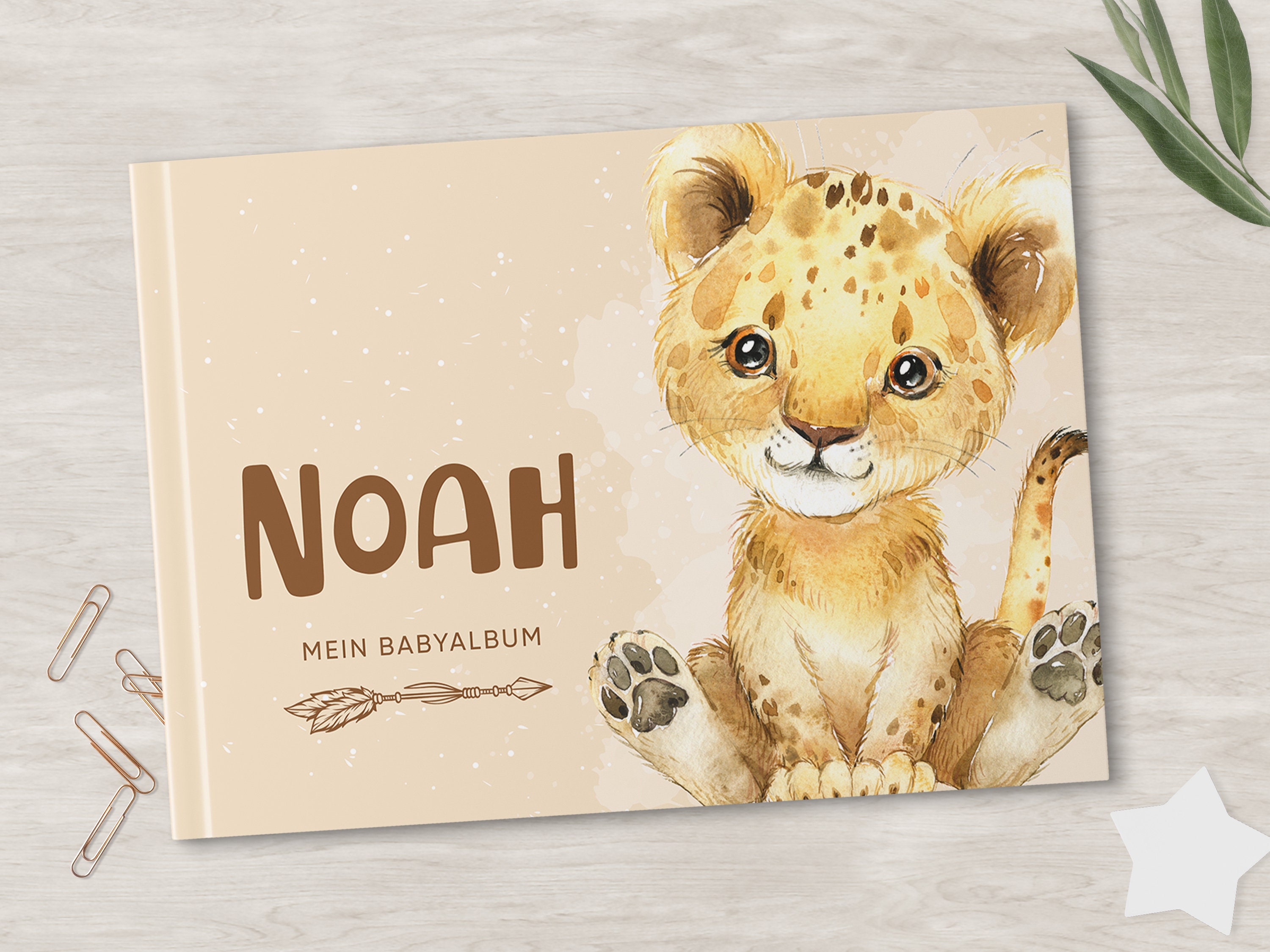 BABYALBUM | 1. Baby year to fill in | PERSONALISIERBAR | 104 pages | …