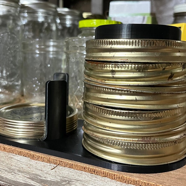 Mason Jar Seal Top and Lid Organizer, Canning Organizer, Mason Jar Lid Holder 3D Printed