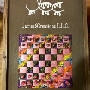 Custom Resin Rainbow Chess Set | Etsy