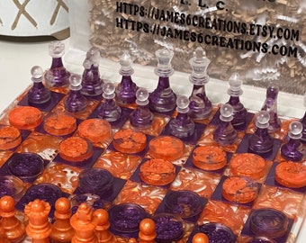 Custom Chess / Checker Set