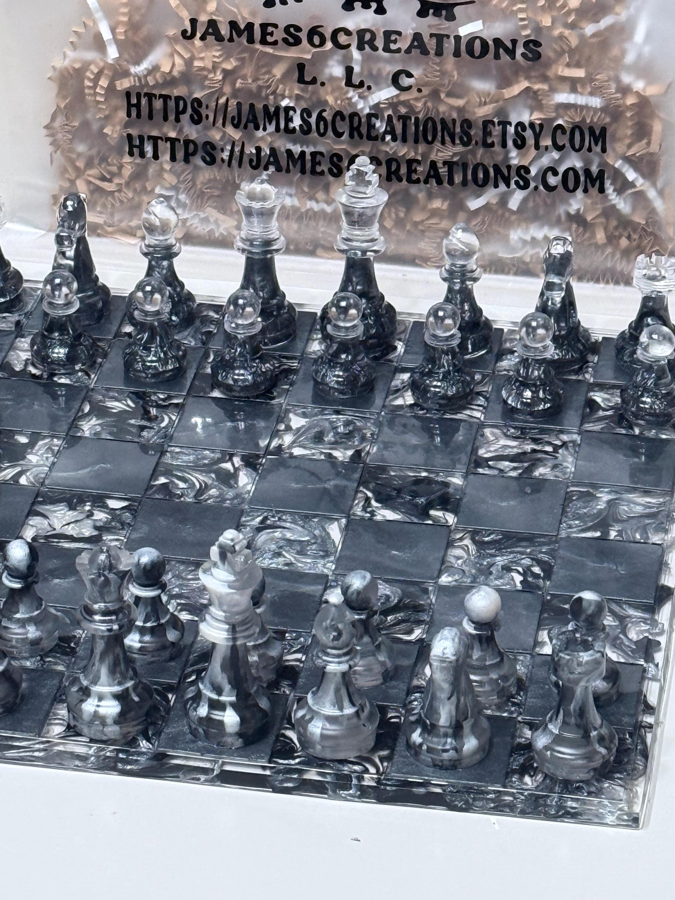 Custom Resin Chess Sets (11 x 11)