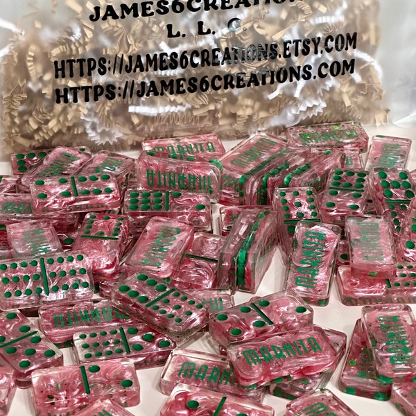 Personalized Double 12 Set Dominoes Etsy