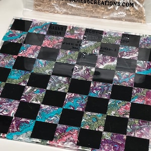 12 x 12 Custom Resin Chess Board Only