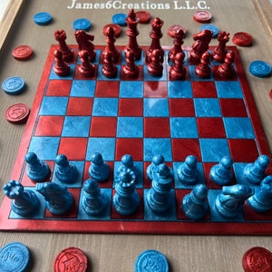 Custom Chess / Checker Set - Etsy