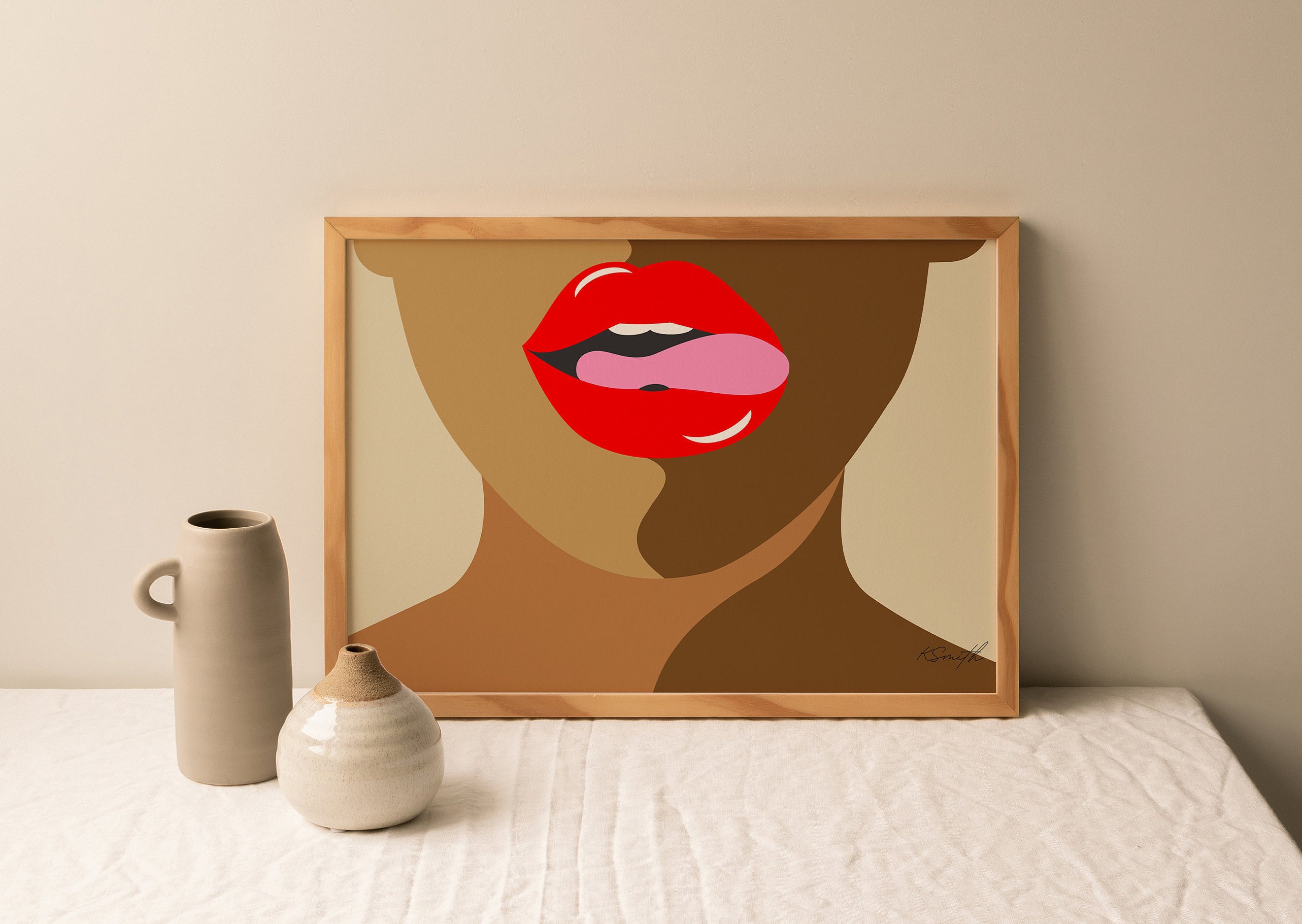 Lip Wall Art Sexy Mouth Lip Wall Art Poster Sensual Sexy Etsy UK