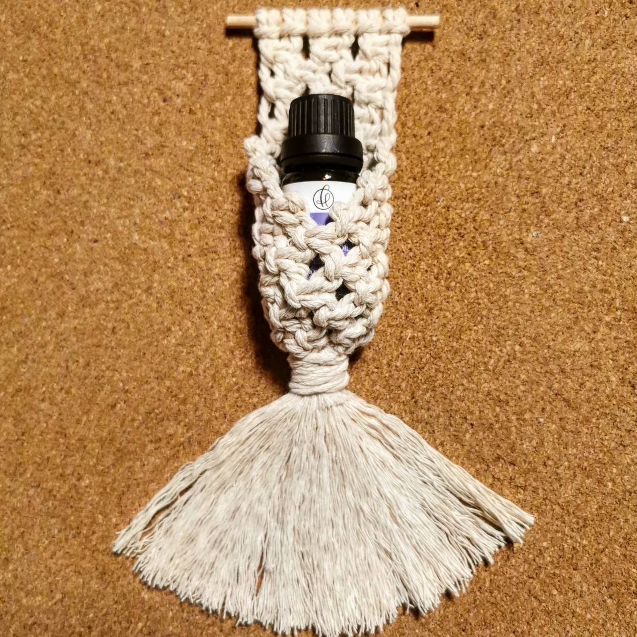 Macramé Car Charm Car Freshener Holder Mini Macramé Plant Etsy