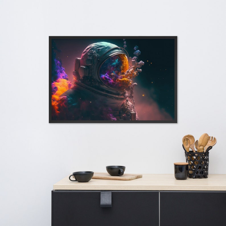 Aesthetic Astronaut Digital Art Print Wall Art Digital Etsy