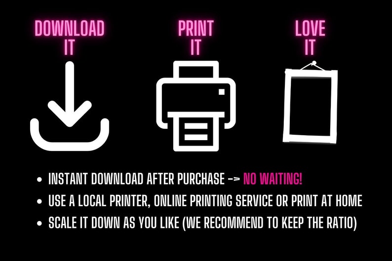 Black Queen Wall Art Instant Download Home Decor Printable Etsy