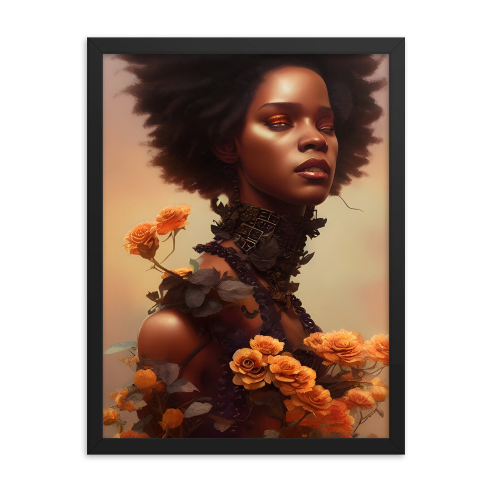 Black Queen Wall Art Instant Download Home Decor Printable Etsy