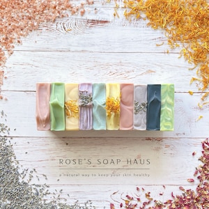 Handmade Soap Bar Natural Bar Soaps for Face & Body, Cold Process Soap, Moisturizing Goat Milk Soap for Sensitive Skin, Scented, Unscented.
