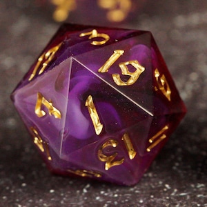 Magic Missile - Handmade Polyhedral Dice Set Dungeons & Dragons