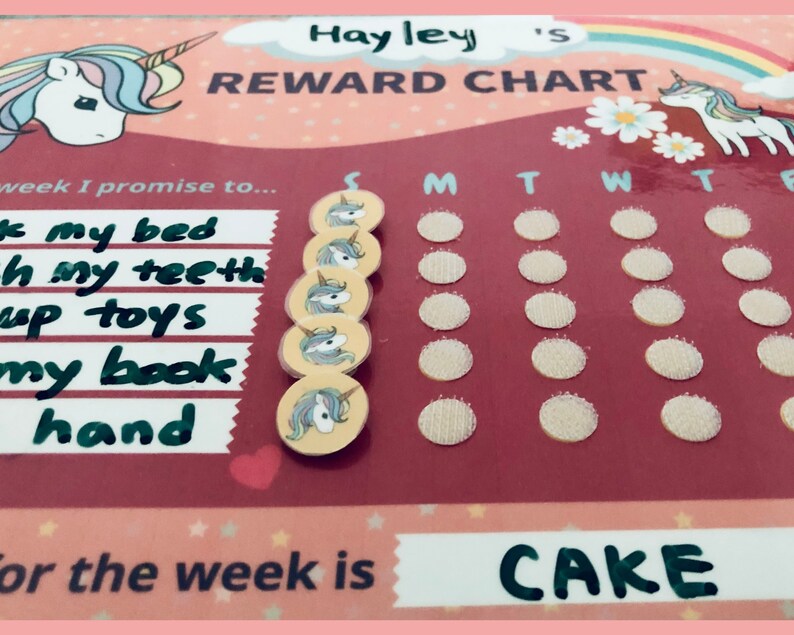 Unicorn Reward Chart Printable Custom Chore Chart Printable - Etsy UK