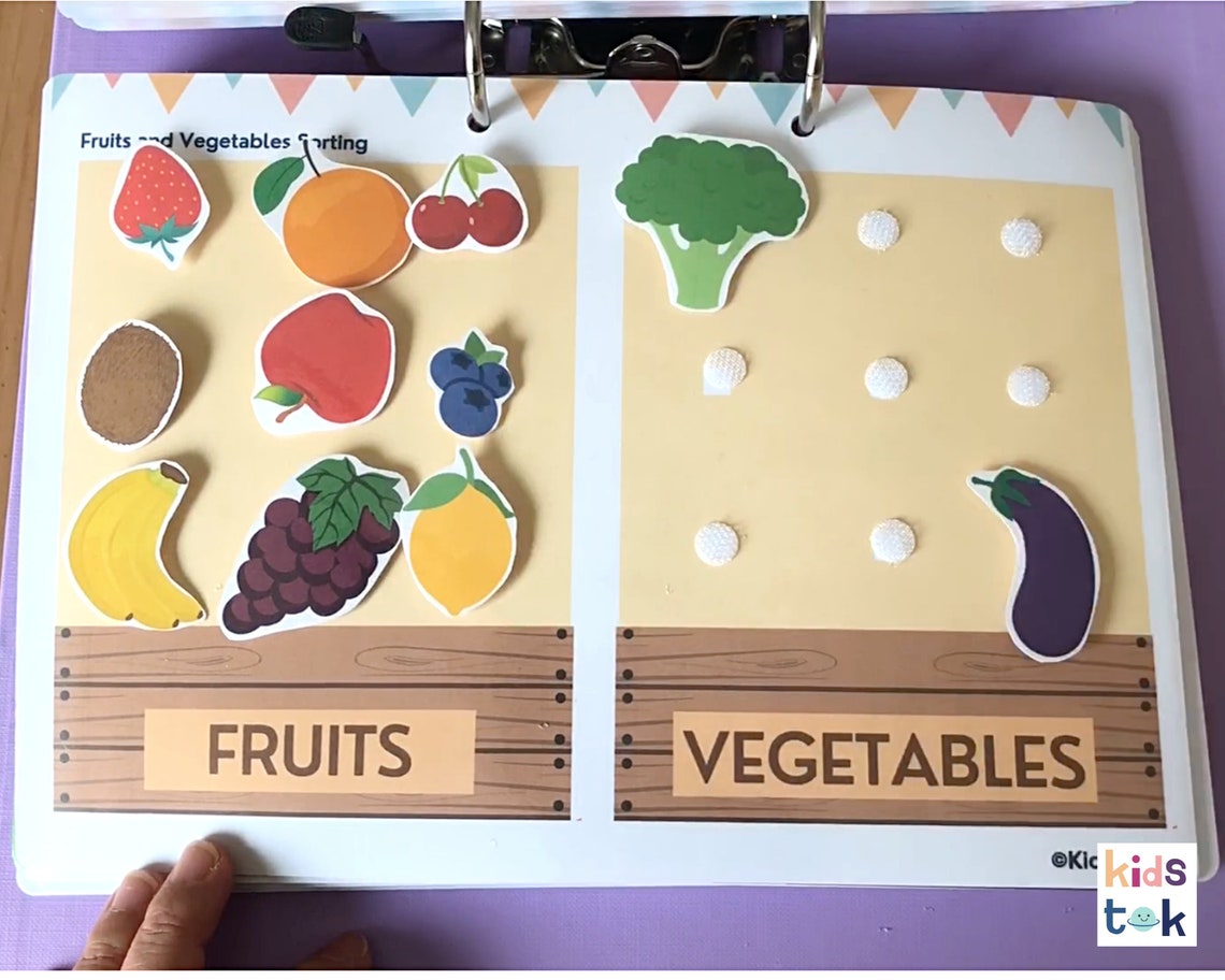 Fruit and Vegetable Sorting Game, Fruit and Vegetable Sorting Activity