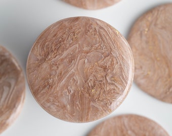 Mobile phone grip/holder made of polymer clay and resin