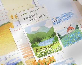 Explore Scenic Memo Pads - 6 Dreamy Travel-Inspired Designs/50 Sheets/ Perfect for Capturing Your Wanderlust & Journaling Your Adventures
