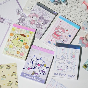 Cute Character Memo Pad | Classic IP Notes Pad | Portable Tearable Notepad for Students & Office
