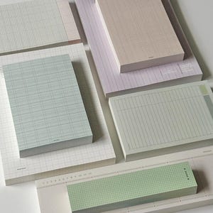 Blocco note strappabile originale minimalista Overprint Series A7 / Monofacciale, non adesivo, 50 pezzi