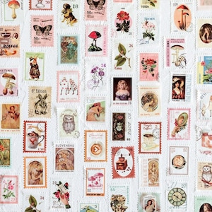 Vintage Post Office Series / Stamp-Cut Decorative Washi Tape