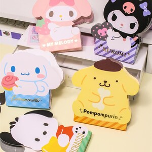Cute  Characters Memo Pads | Adorable Cartoon Notebooks for Students | 85 Sheets, Office and Home Use