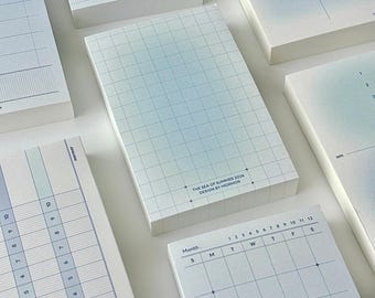 Stunningly Beautiful! Naturally Simple Blueberry M5 Multi-Purpose Memo Pad (Non-Adhesive) [Summer Sea Collection]