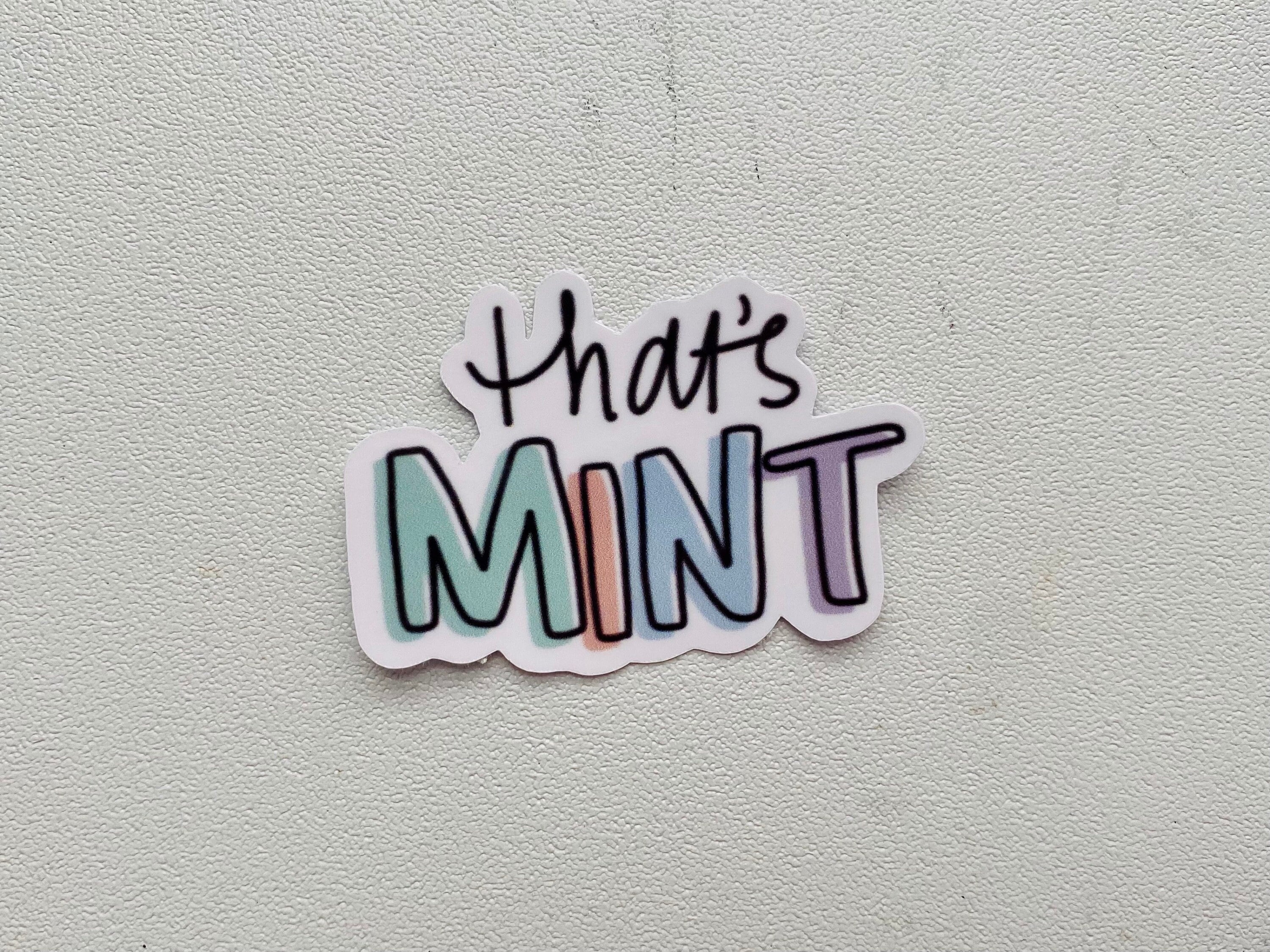 That's Mint Sticker British slang cute sticker vinyl Etsy