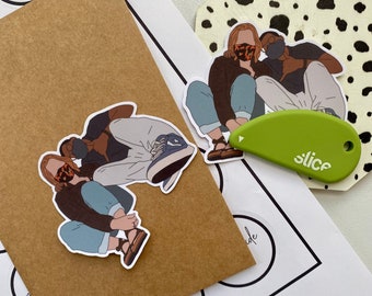 CUSTOMIZED Silhouette Sticker | Photo | Portrait | Minimal | Waterproof | Vinyl | Laptop | Water bottle