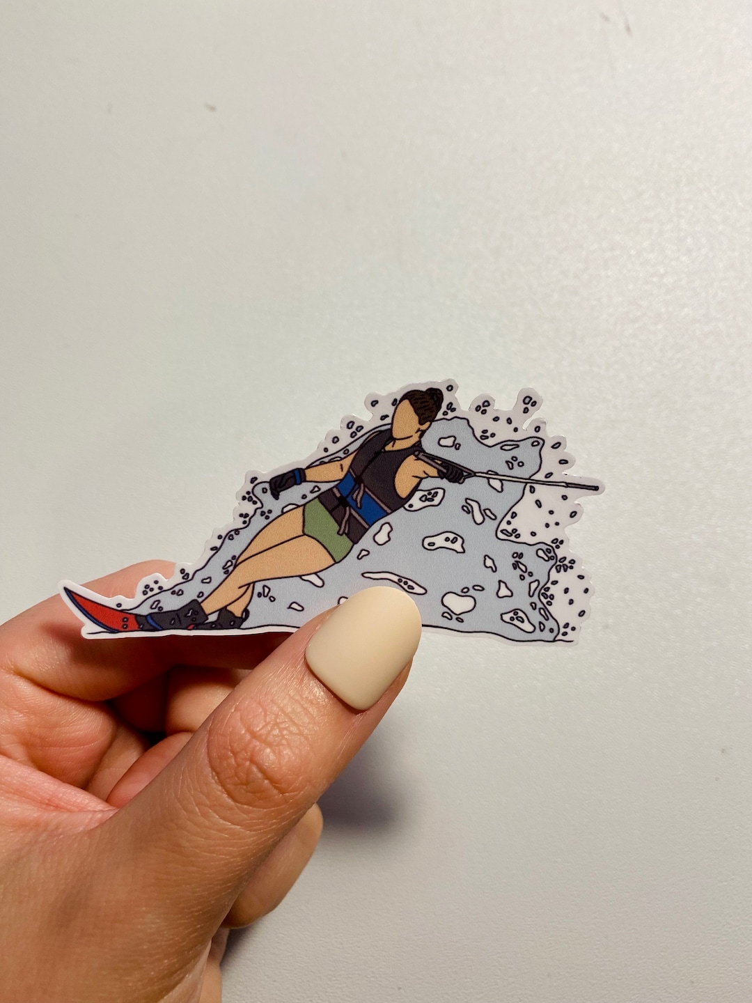 Slalom Waterski Sticker Gift for Lake Lovers Summer Sticker Etsy