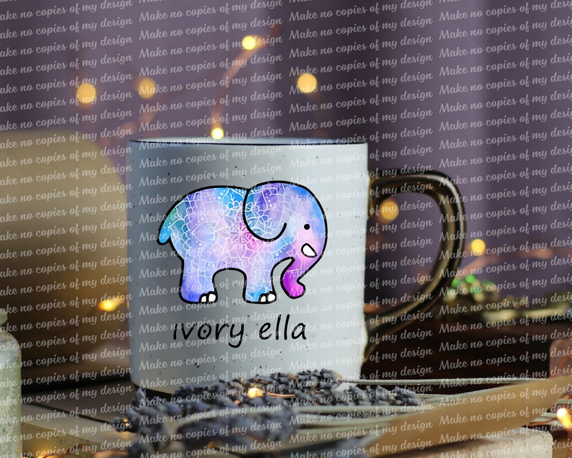 Ivory Ella Cute Elephant Png Gift for Elephant Lover Png Etsy