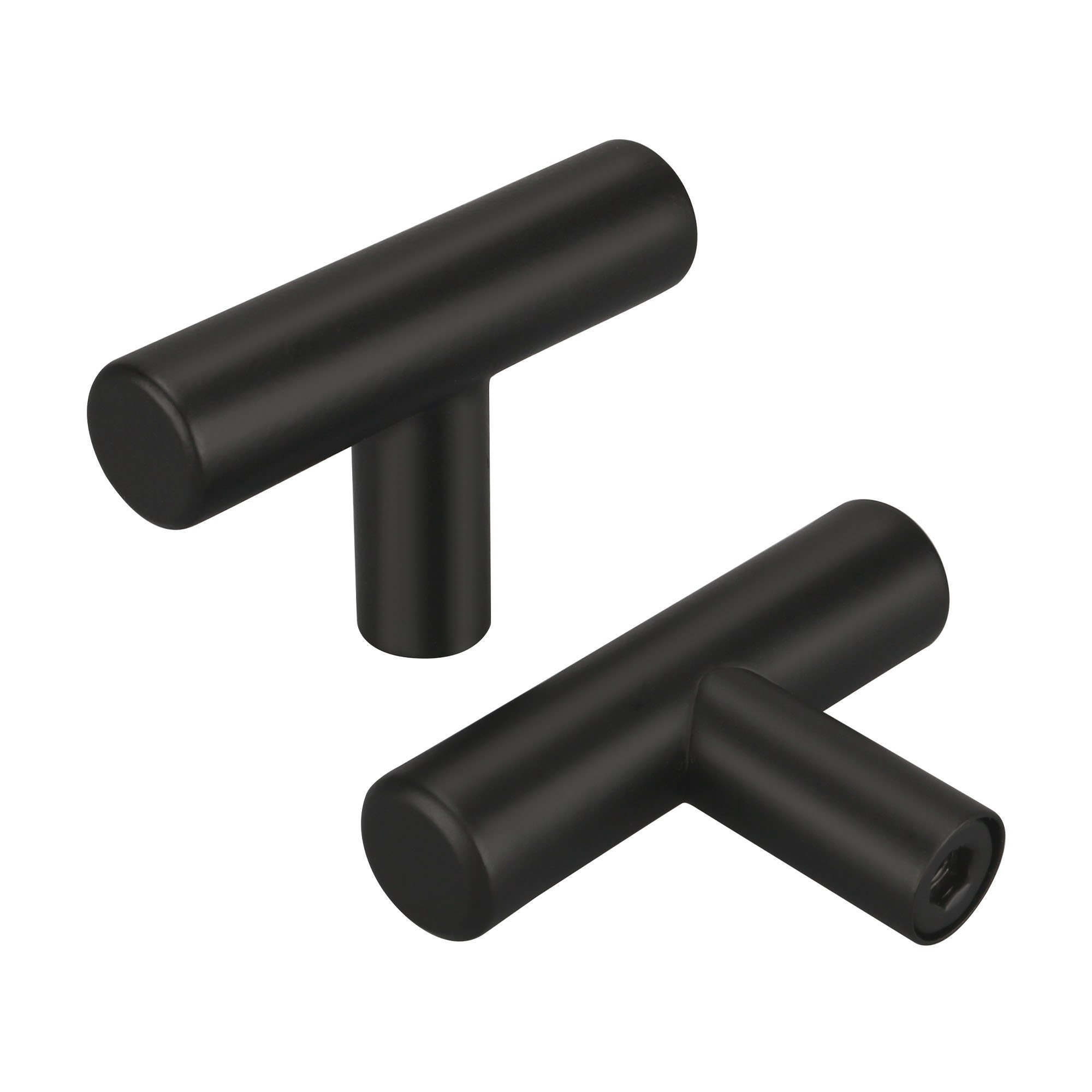 Black Single Hole Drawer Pulls Handles Etsy