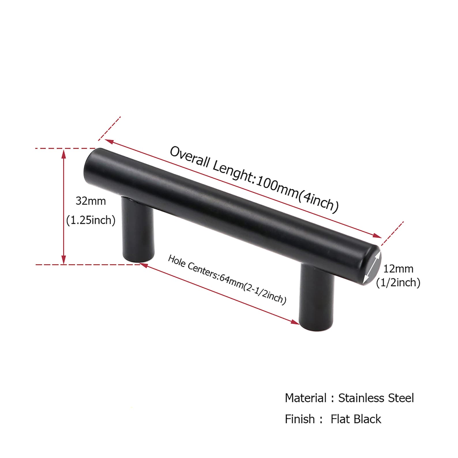 Drawer Pulls Hole Center 21/2 inch 64mm Black Etsy