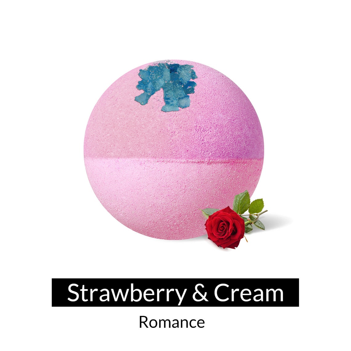 LAGUNAMOON Strawberry & Cream Bath Bombs Fizzy Bathbomb | Etsy