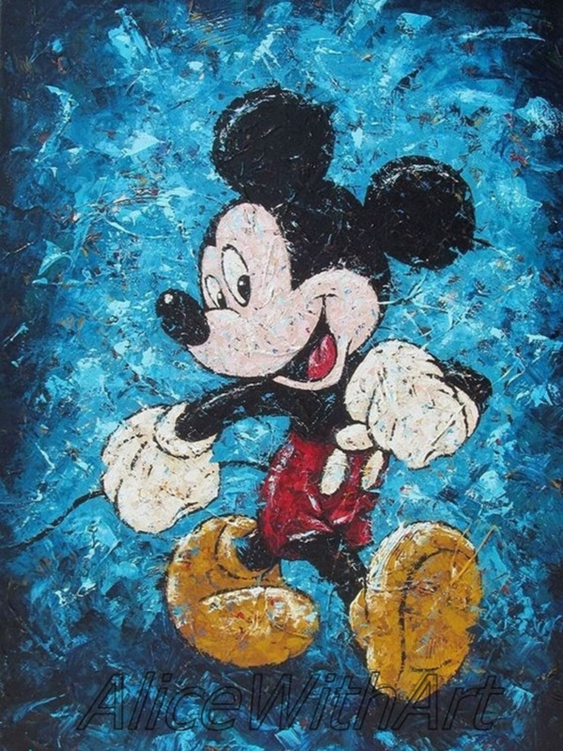 5D DIY Diamond Painting Kit Disney Mickey Mouse Diamond Etsy