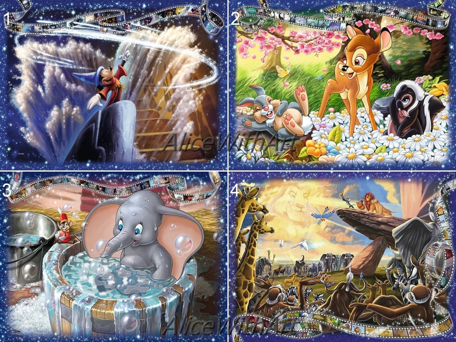 5D DIY Diamond Painting Kit Disney Cartoon Character Diamond Etsy