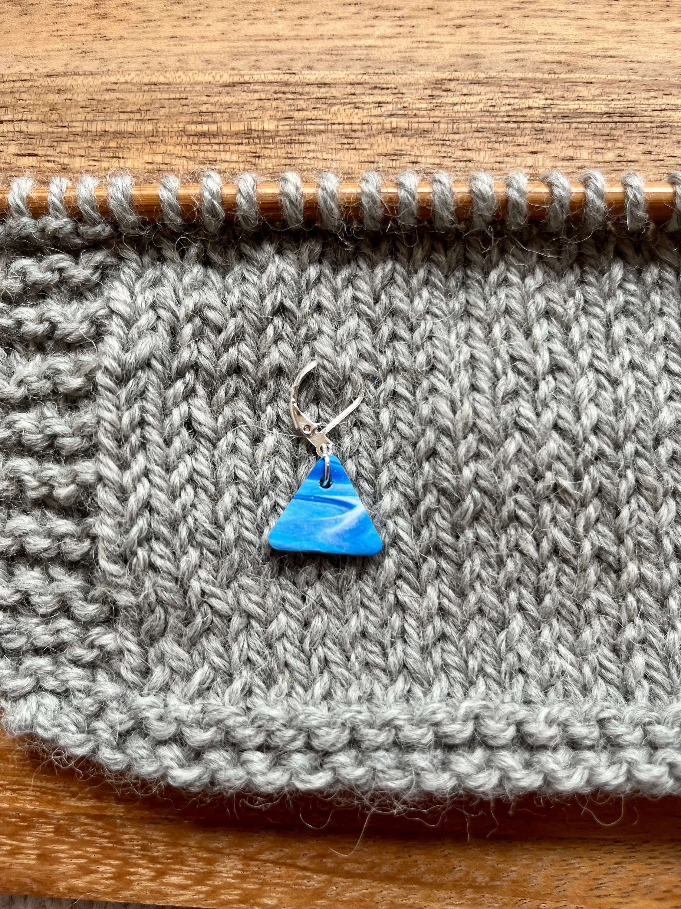 Polymer Clay Stitch Markers for Knitting and Crochet. Progress
