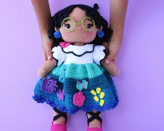 Colombian Crochet Doll Pattern 12.5” DIGITAL Amigurumi PDF