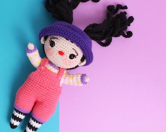 Loonette The Clown 7” DIGITAL Amigurumi Crochet Pattern