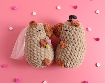Low Sew Crochet Capybara Pattern: Customizable Amigurumi (PDF Pattern)