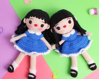 Molly Crochet 7” DIGITAL Amigurumi Doll Pattern